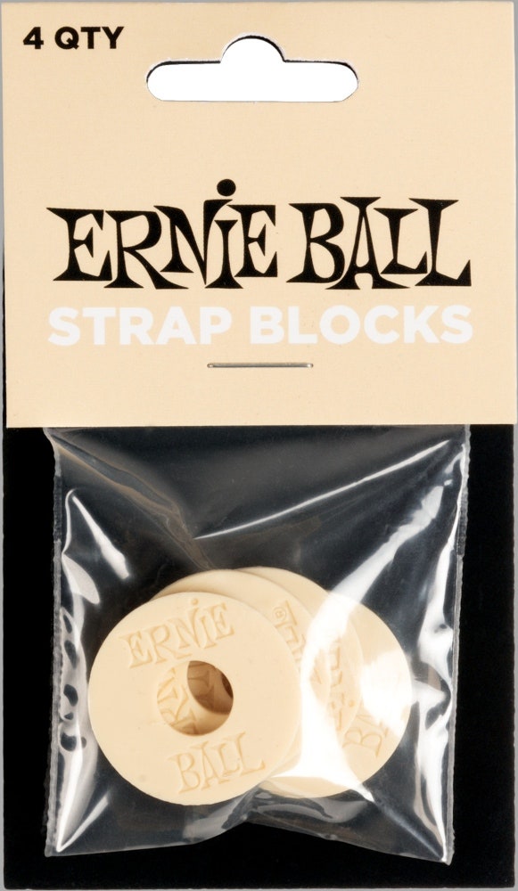 Ernie Ball 5624 Strap Blocks, crème, 4 pcs