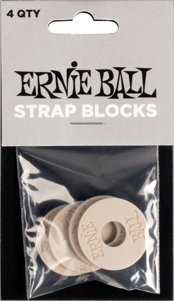 Ernie Ball 5625 Strap Blocks, gris, 4 pcs