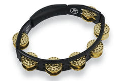 Tambourin Latin Percussion Cyclops Hand model - Dimpled Brass, black (LP174)