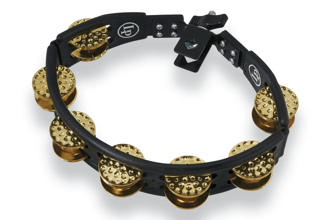Latin Percussion Tambourin Cyclops montable - Laiton martelé, noir (LP179)