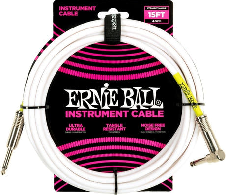 Ernie Ball 6400 Instrument Cable 4,5 Meter (15 ft) - White
