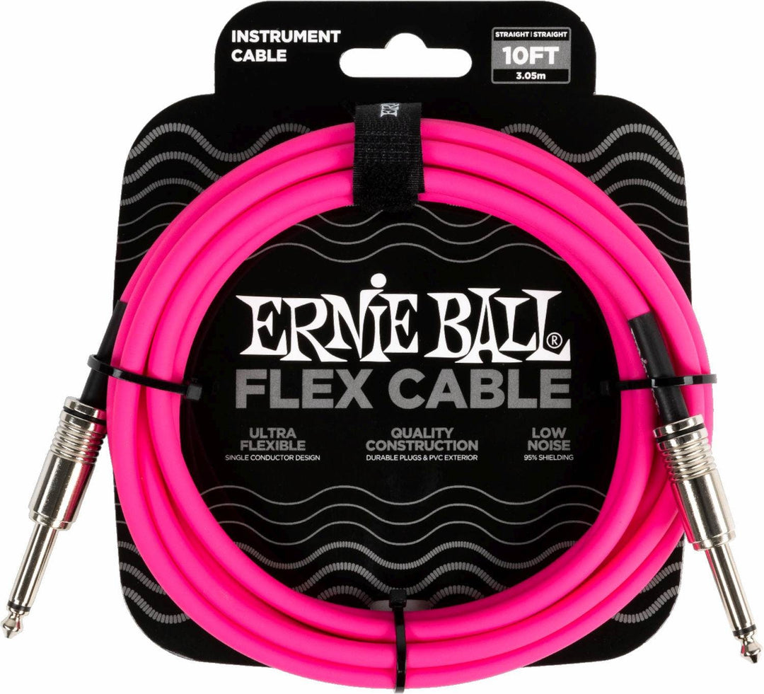 Ernie Ball 6413 Câble instrument FLEX 3m - Rose