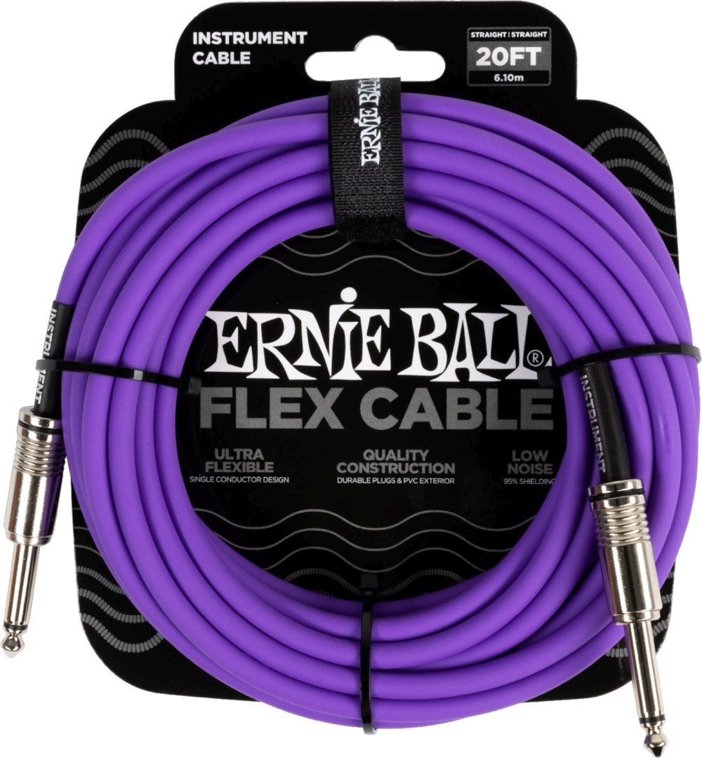 Ernie Ball 6420 FLEX Câble instrument 6m - Violet