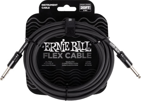 Ernie Ball 6435 FLEX Câble instrument 6m - Black