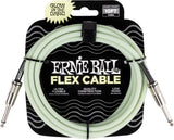 Ernie Ball 6436 Câble instrument FLEX 3m - Glow In The Dark