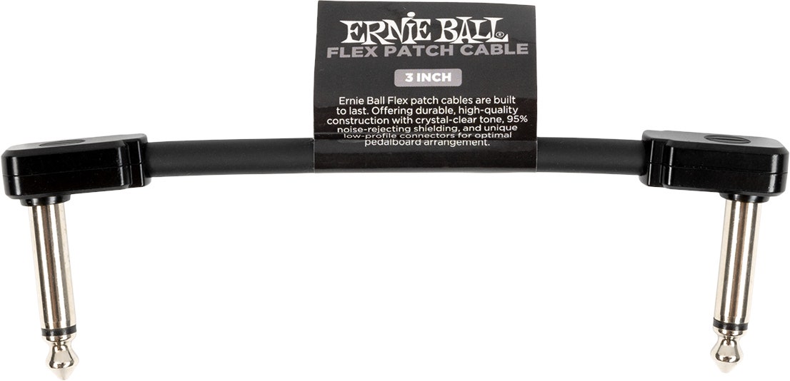 Ernie Ball 6438 Câble patch Flex Black, 7,5cm