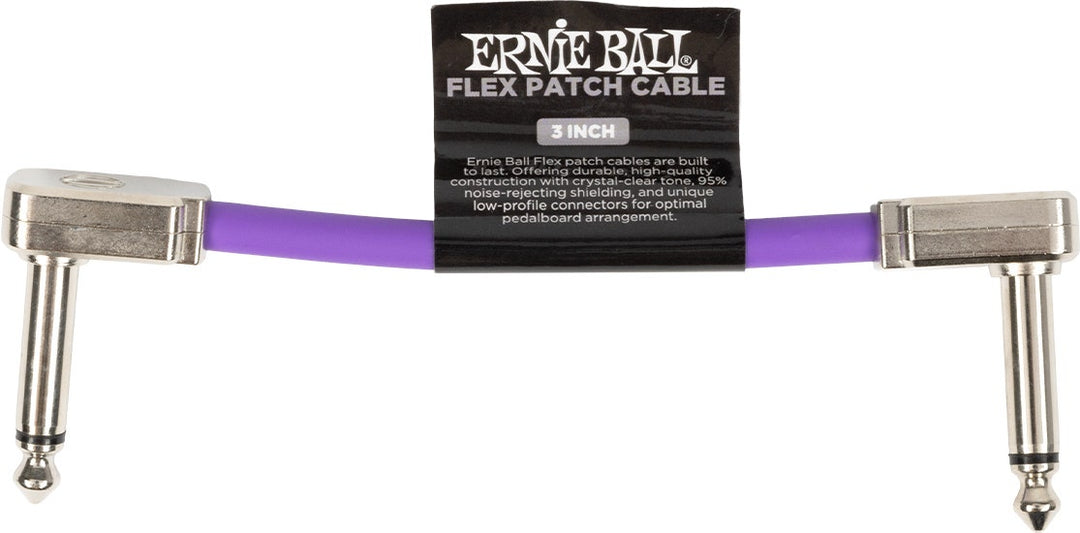 Ernie Ball 6446 Câble patch Flex Violet 7,5cm