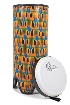 Toca Tubadora Freestyle II - 10" x 24" Tissu Kente (TSSTB-10K-FT)