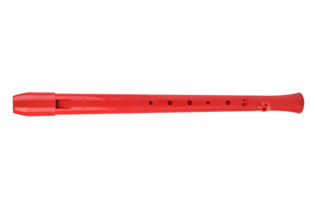 pCorder flûte à bec soprano en do, doigté baroque, rouge