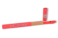 pCorder flûte à bec soprano en do, doigté baroque, rouge