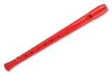 pCorder flûte à bec soprano en do, doigté baroque, rouge