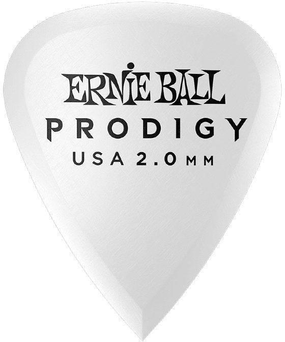 Ernie Ball EB-9202 2.0mm White Standard Médiators Prodigy 6-pack