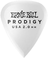 Ernie Ball EB-9202 2.0mm White Standard Médiators Prodigy 6-pack