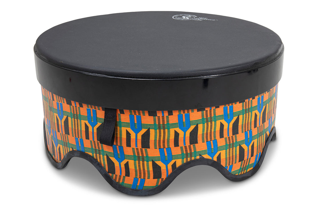 Toca tambour sur cadre Gathering Drum Freestyle II - Kente Cloth (TSSGD-18KS-SLP)