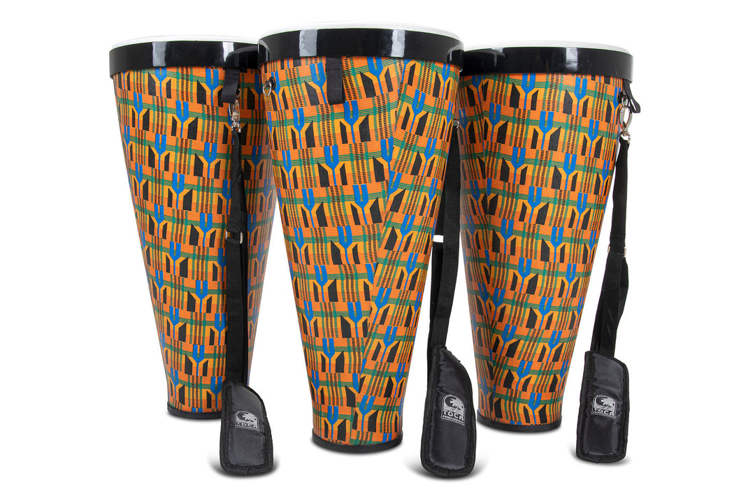 Toca Ashiko emboîtable Freestyle II - Kente Cloth (TSSNA-3PCK-FP)