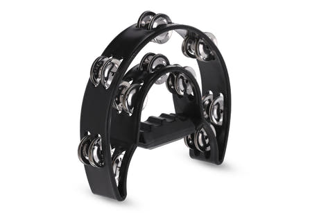 GEWA Jingle wreath Half moon 20 jingles - Black