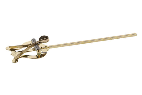 GEWA lyre, laiton jaune, 2 pinces à notes, tige de 14 cm