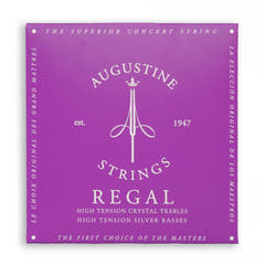 Cordes Augustine pour guitare classique Regal Crystal Nylon aiguës - Set Regal Blue (aiguë/aiguë)