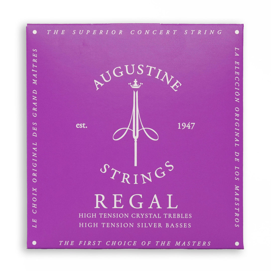 Cordes Augustine pour guitare classique Regal Crystal Nylon aiguës - Set Regal Blue (aiguë/aiguë)