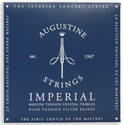 Augustine Cordes pour guitare classique Imperial Crystal Nylon medium - Set Imperial Blue (medium/high)