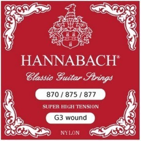 Hannabach 870SHT corde G3 à âme KVS, super high tension