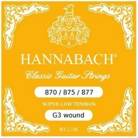 Hannabach 870SLT corde G enroulée KVS, super Low tension