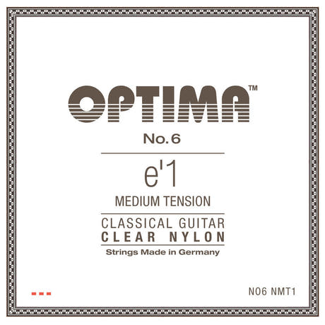 Optima No. 6 E1 corde de guitare classique, nylon, tension medium