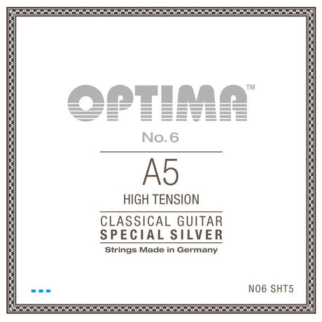 Optima No. 6 A5 corde de guitare classique, argentée, haute tension