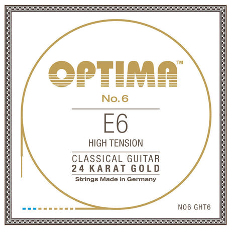 Optima No. 6 E6 corde pour guitares classiques, dorée, high tension