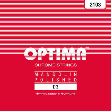 Optima 2103 corde de mandoline Ré .023w, chrome poli
