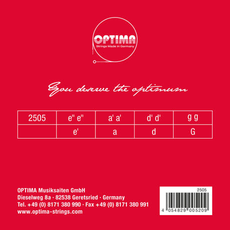 cordes de Mandriola Optima - set (2505)