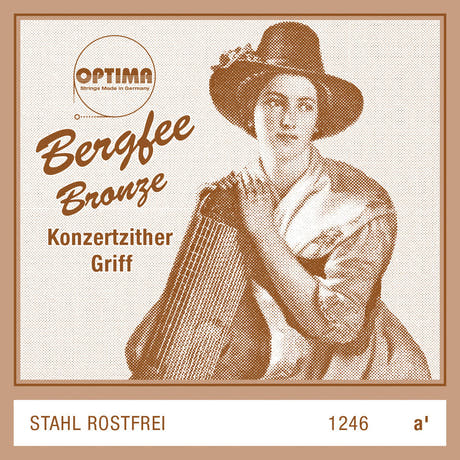 Corde mélodique Optima Bergfee 1246 a´ pour cithare, Munich, Normal