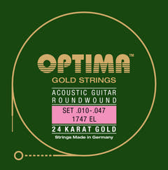 Optima Strings pour Guitares acoustiques Gold strings - Set (1747EL)