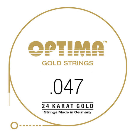 Optima Gold E6 .047w corde de guitare western, GA047