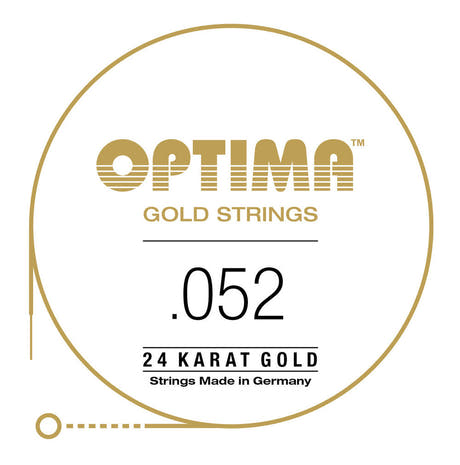 Optima Gold E6 .052w corde de guitare western, GA052