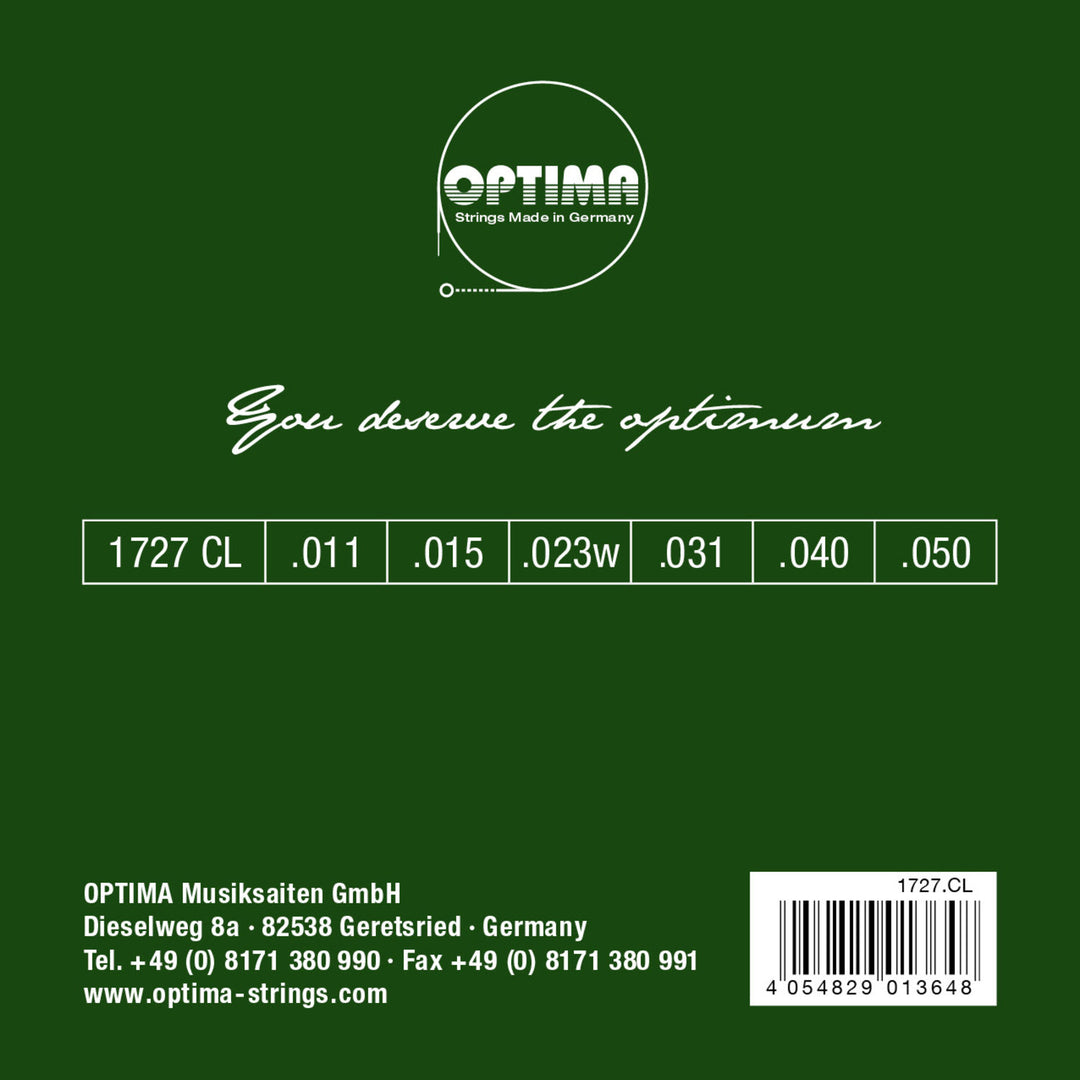 Optima Cordes pour guitare acoustique Cordes bronze - Jeu Custom-light (1727CL)