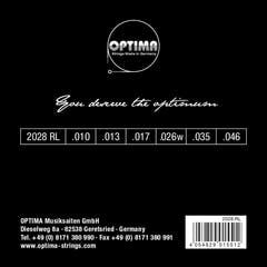Optima Strings pour guitare électrique cordes Gold à filet rond - Ensemble (2028 RL)