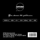 Optima Strings pour guitare électrique Gold strings à filet rond - Ensemble (2028 CL)