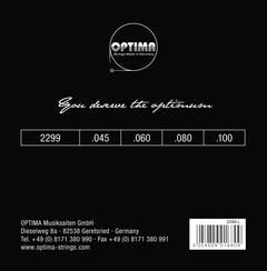 Optima Cordes de guitare basse électrique Gold Strings Round Wound long scale - Jeu 4 cordes reg-light (2299L)