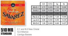 Savarez cordes pour guitares classiques Creation Cantiga 510 - Set normal (510MR)