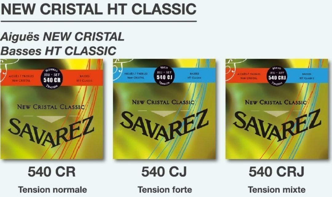 Savarez cordes pour Guitares classiques New Cristal Classic - set (540CR)