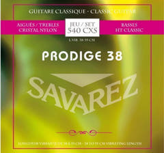Cordes Savarez pour guitare classique Prodige 38 Children's Guitar - 1/8-1/2 Nylon (540CXS)