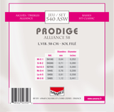 Savarez Strings for classic guitar Prodige 38 Children's Guitar - 3/4-7/8 Carbon Gw (540ASW)