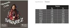 Cordes Savarez pour guitare classique YAMANDU COSTA 7-string - 7-string haute tension (Y510MJ7)