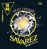 Strings de guitare électrique Savarez X50L Nickel Explosion, light .010 à .046