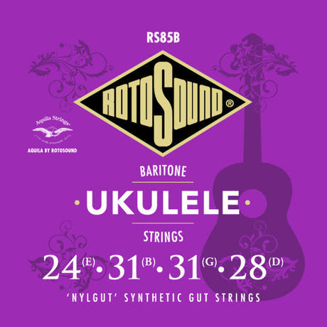 Rotosound RS85B Nylgut jeu de cordes pour ukulélé baryton