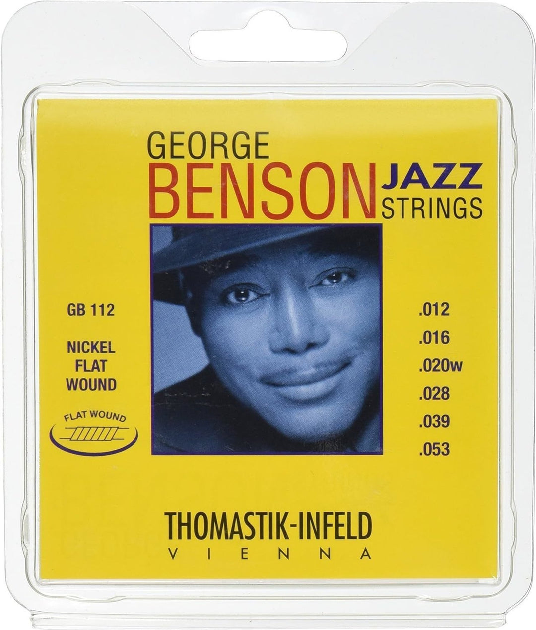 Thomastik-Infeld cordes pour guitare électrique George Benson Jazz Guitar - Set à filet plat (GB112)