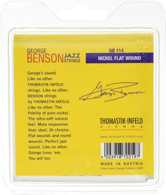 Cordes Thomastik-Infeld pour guitare électrique George Benson Jazz Guitar - Set heavy flatwound (GB114)