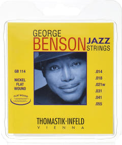 Cordes Thomastik-Infeld pour guitare électrique George Benson Jazz Guitar - Set heavy flatwound (GB114)