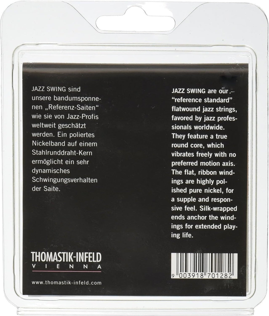 Thomastik-Infeld Cordes pour E-guitar Jazz Swing Series Nickel Flat Wound - Set 011 flatwound (JS111)